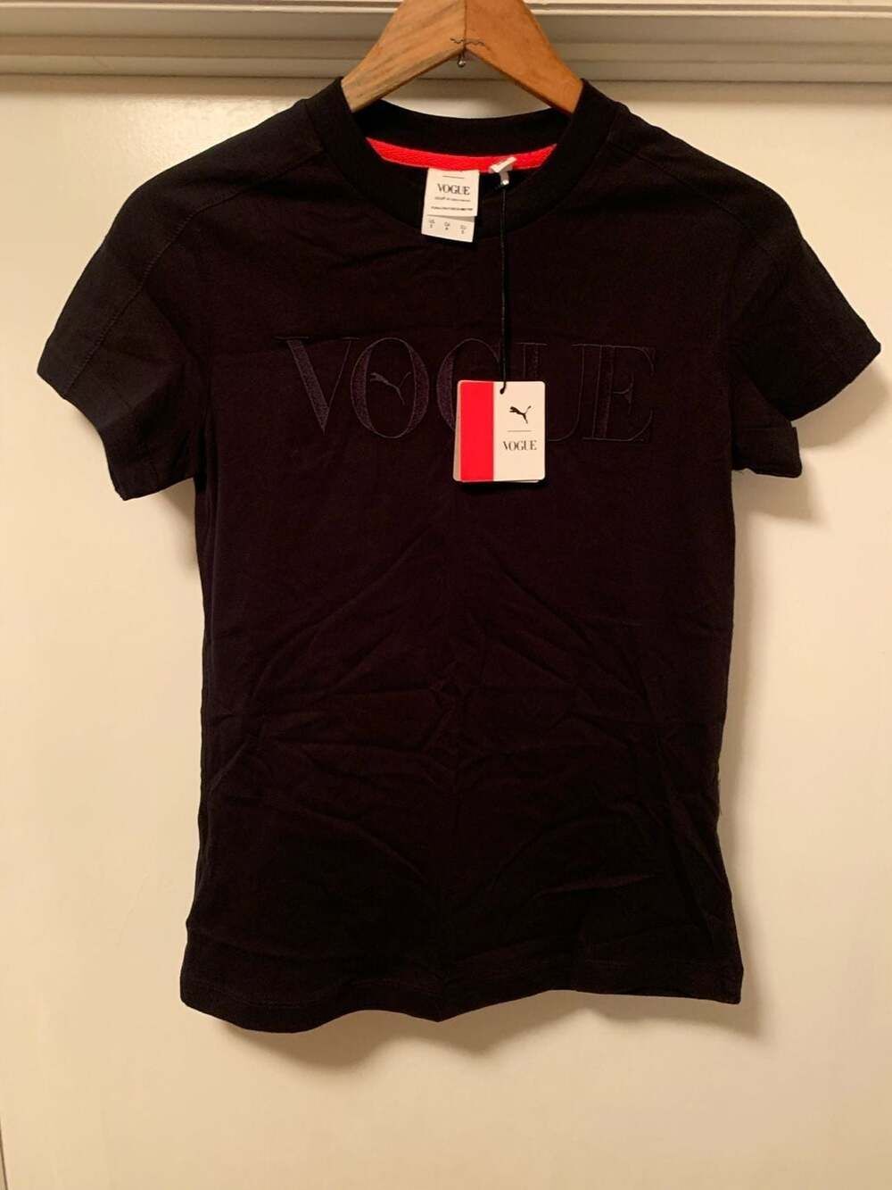 Puma x Vogue Women's Graphic T-Shirt Black Size S NWT